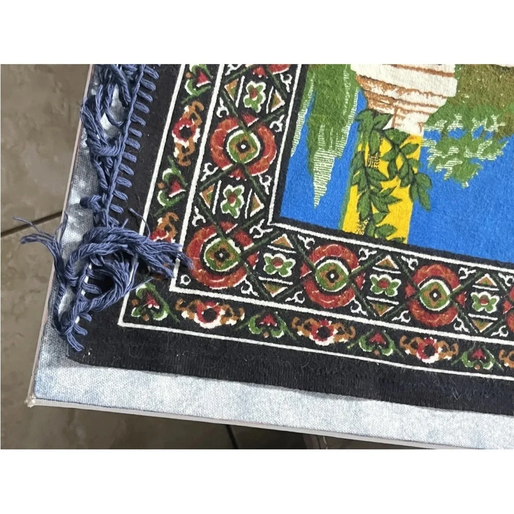 Tapestry Wall Hanging Made in Turkey 39 X 57 In Cotton Vtg Cats Playing Patio L